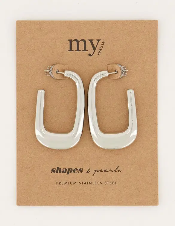 My Jewellery Shapes oorhangers rechthoek MJ05659