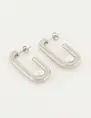 My Jewellery Shapes oorhangers rechthoek parel MJ05664