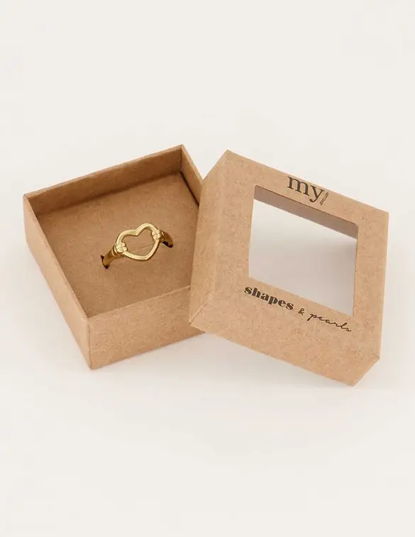 My Jewellery Shapes ring met open hartje MJ06049