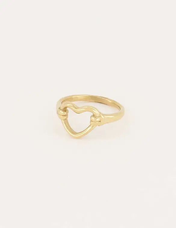 My Jewellery Shapes ring met open hartje MJ06049