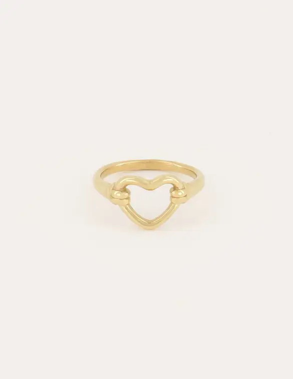 My Jewellery Shapes ring met open hartje MJ06049