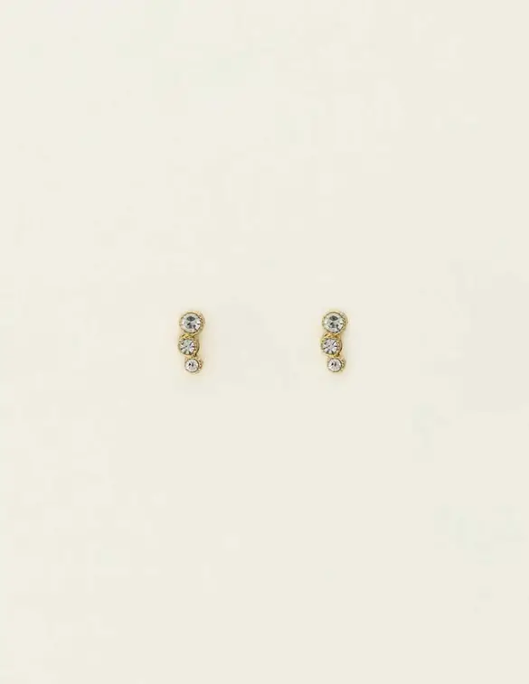 My Jewellery Studs 3 round strass transparant MJ09482