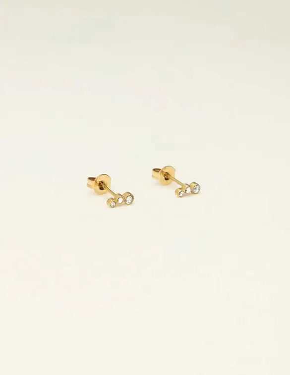 My Jewellery Studs 3 round strass transparant MJ09482