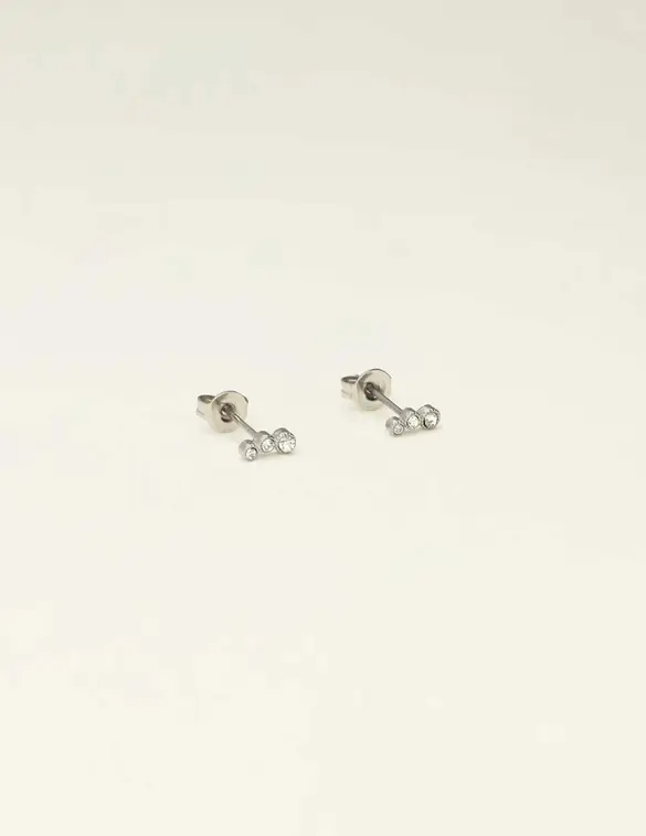My Jewellery Studs 3 round strass transparant MJ09482