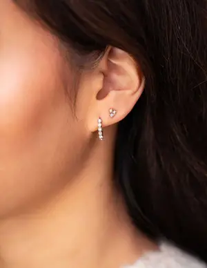 My Jewellery Studs 3 square strass transparant MJ09487