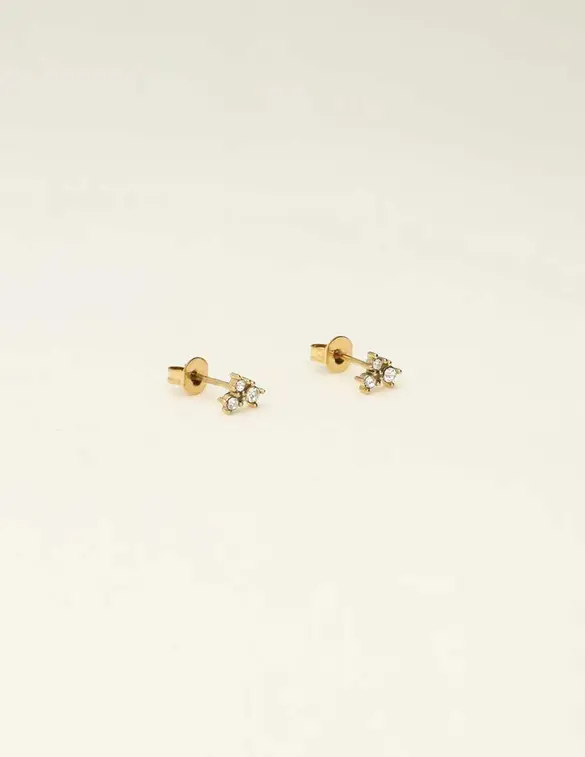 My Jewellery Studs 3 square strass transparant MJ09487
