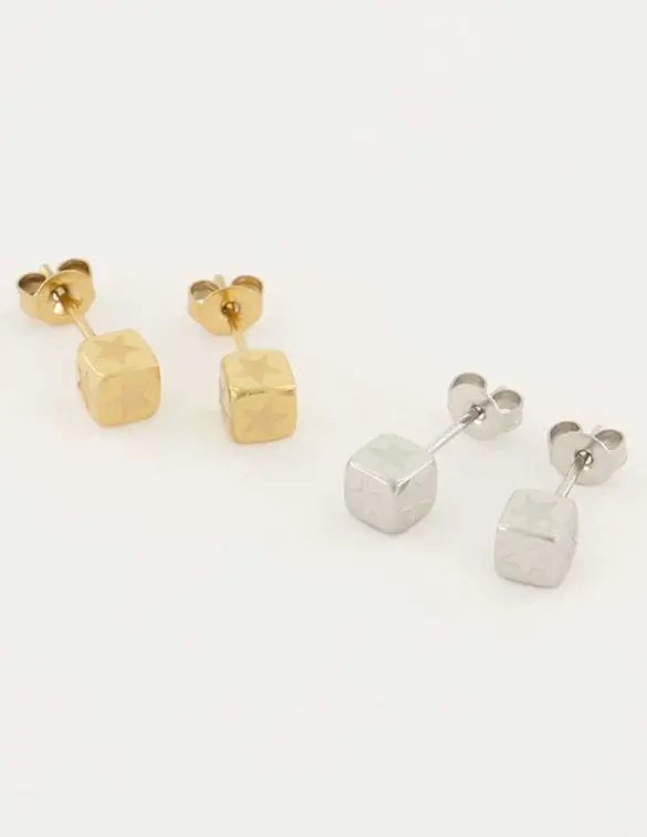 My Jewellery Studs blokje ster MJ05661