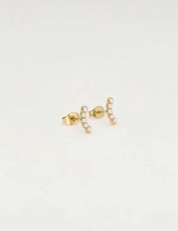 My Jewellery Studs bow pearl MJ10294