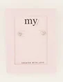 My Jewellery Studs heart stone MJ07324