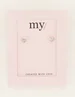 My Jewellery Studs heart stone MJ07324
