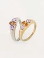 My Jewellery Vintage cluster ring oranje MJ05042