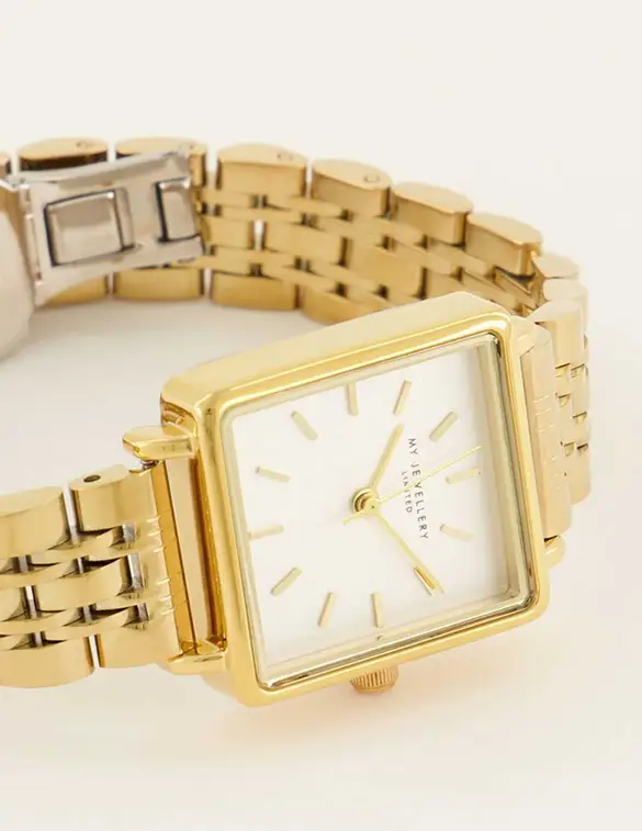 My Jewellery Watch square clock chain MJ07096