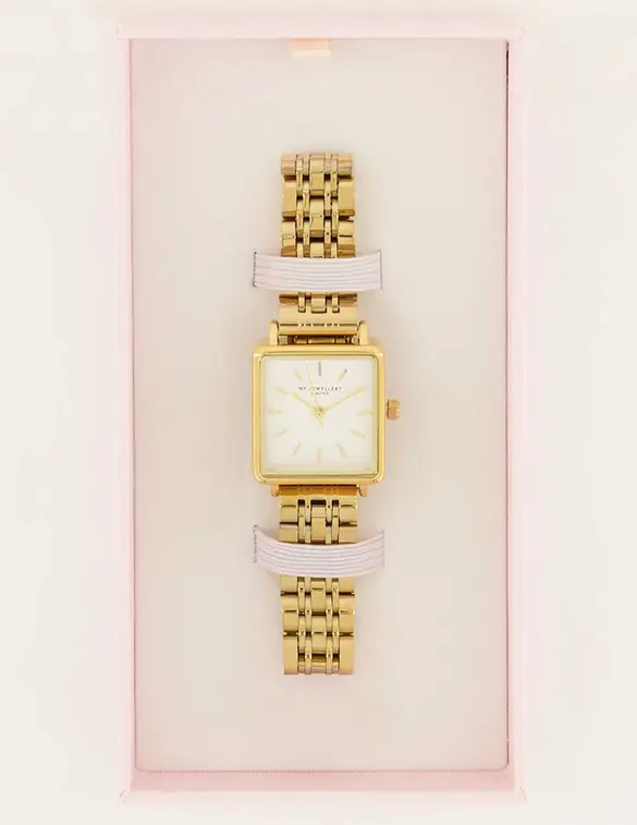 My Jewellery Watch square clock chain MJ07096