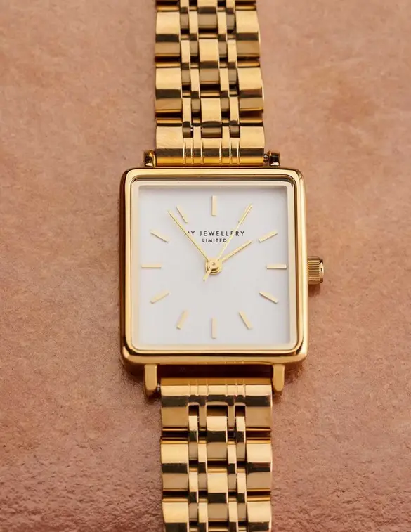 My Jewellery Watch square clock chain MJ07096