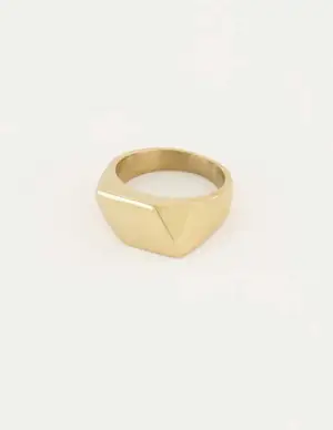 My Jewellery Zegelring schuin vlak MJ05446
