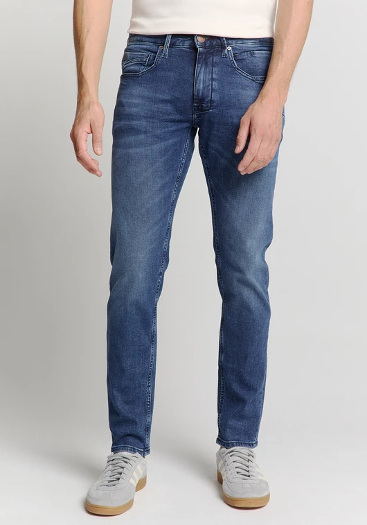 No Excess Denim, Tapered 712, Stone Used, Str N712D96N2