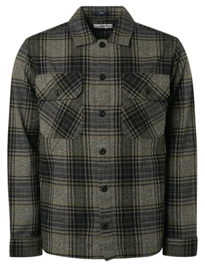 No Excess Overshirt Button Closure Check Resp 17430913