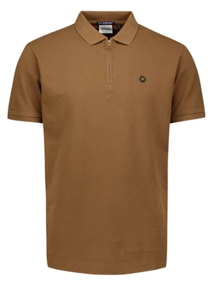 No Excess Polo Zip Pique Garment Dyed 28380422