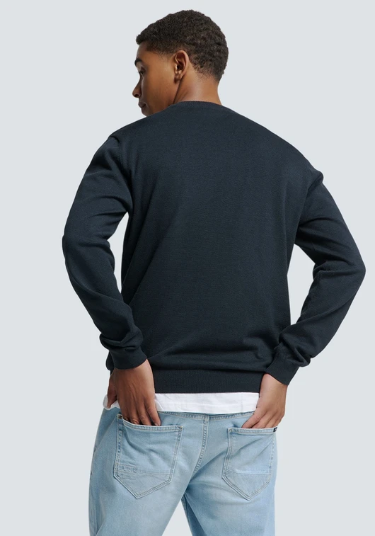 No Excess Pullover Crewneck 2 Coloured Melang N2180