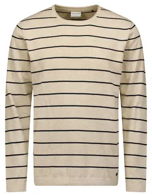 No Excess Pullover Crewneck 2 Coloured Stripe 23210161