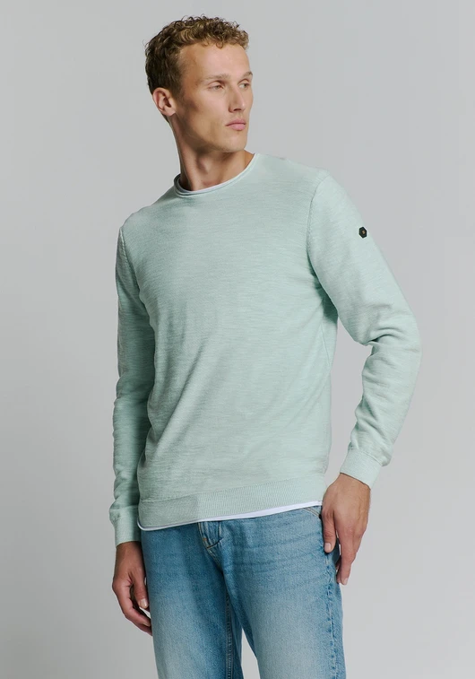 No Excess Pullover Crewneck Garment Dyed + St 27210101SN