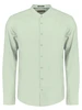 No Excess Shirt Granddad Solid With Linen 27470218SN