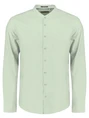 No Excess Shirt Granddad Solid With Linen 27470218SN