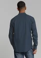 No Excess Shirt Granddad Solid With Linen 27470218SN