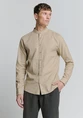 No Excess Shirt Granddad Solid With Linen 27470218SN