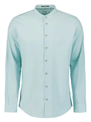 No Excess Shirt Granddad Solid With Linen 27470218SN