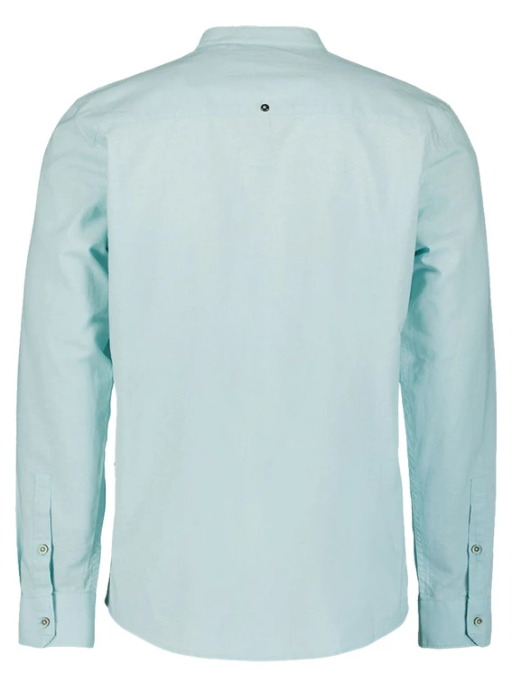 No Excess Shirt Granddad Solid With Linen 27470218SN
