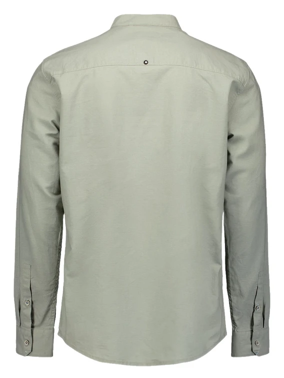 No Excess Shirt Granddad Solid With Linen 27470218SN
