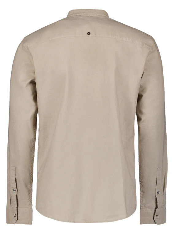No Excess Shirt Granddad Solid With Linen 27470218SN