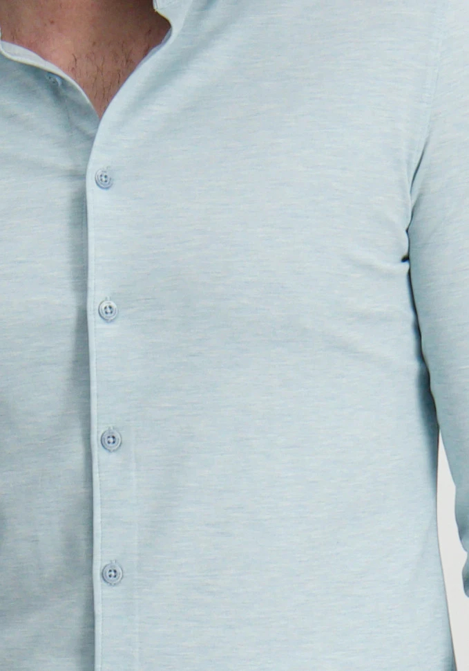 No Excess Shirt Jersey Melange Stretch 27410180