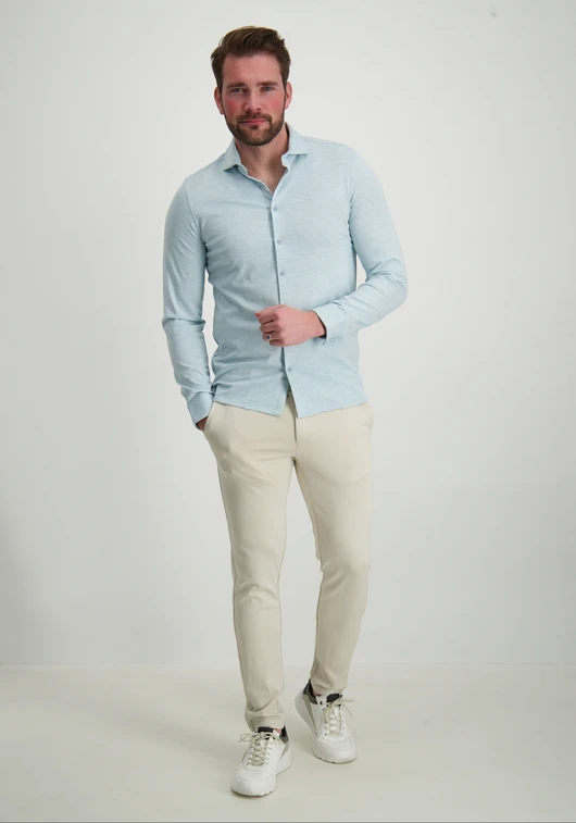 No Excess Shirt Jersey Melange Stretch 27410180