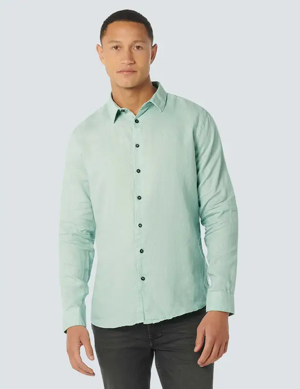 No Excess Shirt Linen Solid 23470213SN