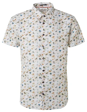 No Excess Shirt Short Sleeve Allover Printed 19440345