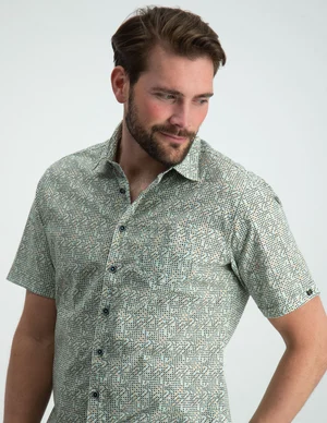 No Excess Shirt Short Sleeve Allover Printed 19460332
