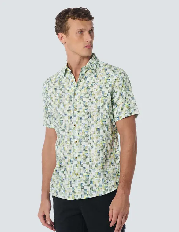 No Excess Shirt Short Sleeve Allover Printed 23440305