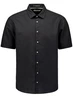 No Excess Shirt Short Sleeve Solid With Linen 27480321SN