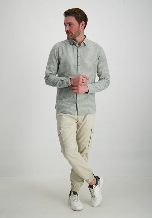 No Excess Shirt Stripes With Linen 23450216