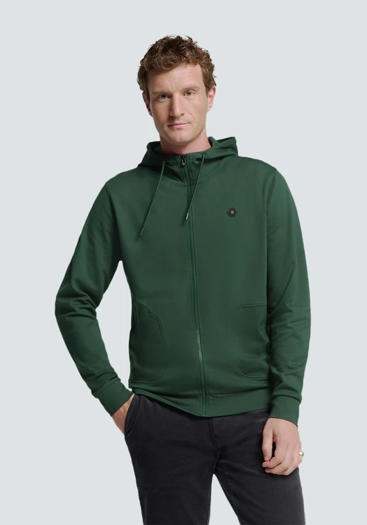 No Excess Sweater Full Zipper Hooded 25100803