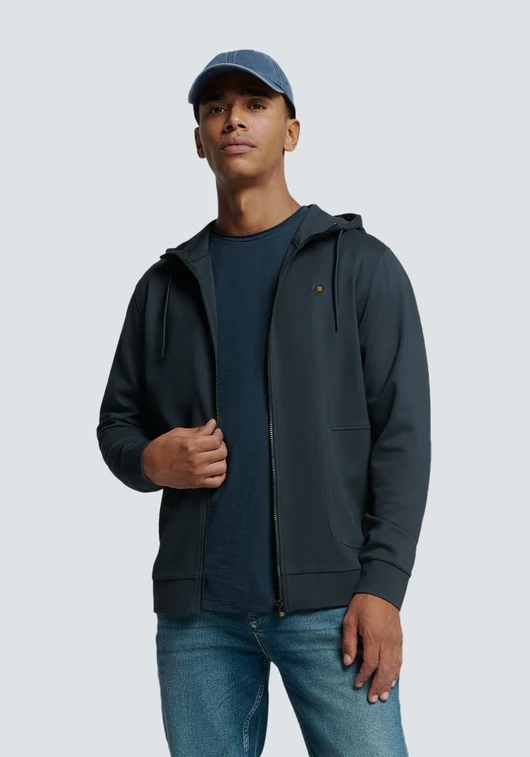 No Excess Sweater Full Zipper Hooded 25100803