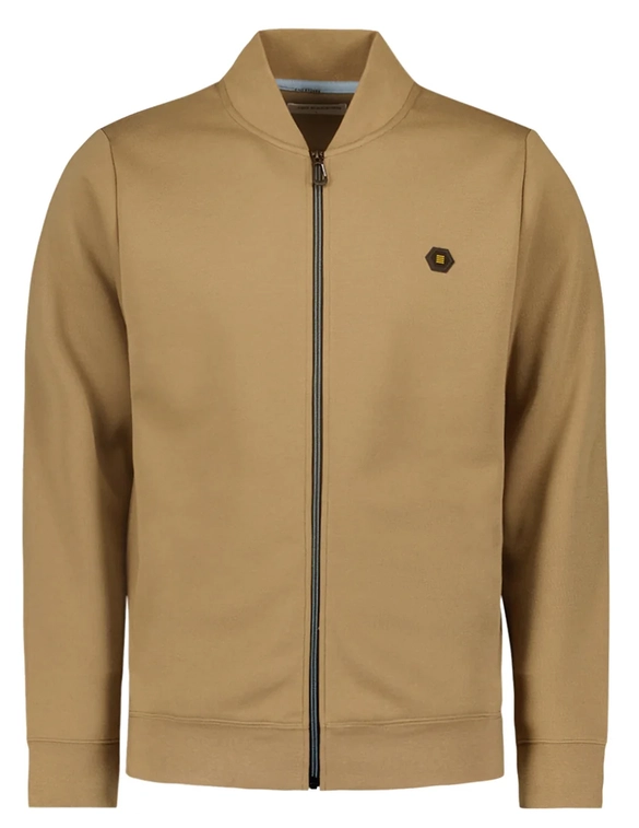 No Excess Sweater Full Zipper Pique Bomber 25100806SN