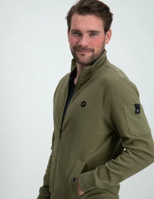 No Excess Sweater Full Zipper Twill Jacquard 19100224