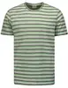 No Excess T-Shirt Crewneck Melange Stripes 23350329