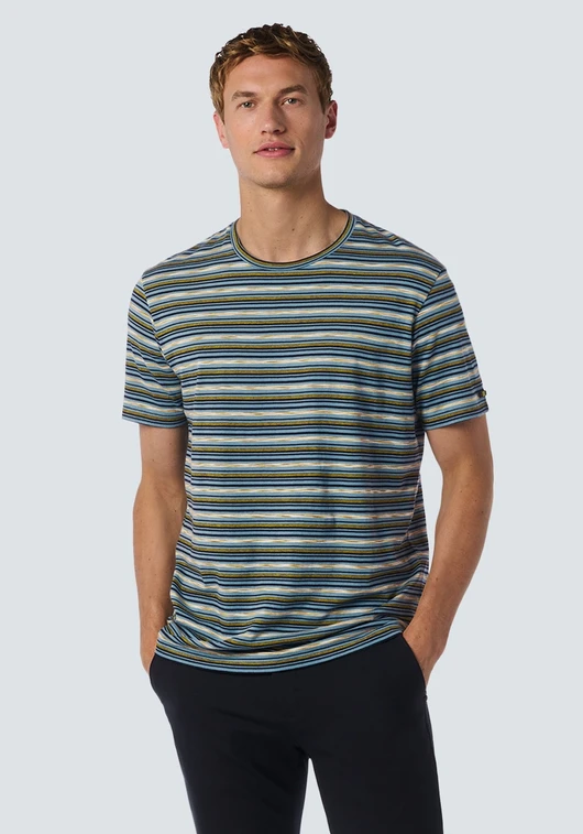 No Excess T-Shirt Crewneck Multi Coloured Str 25350731