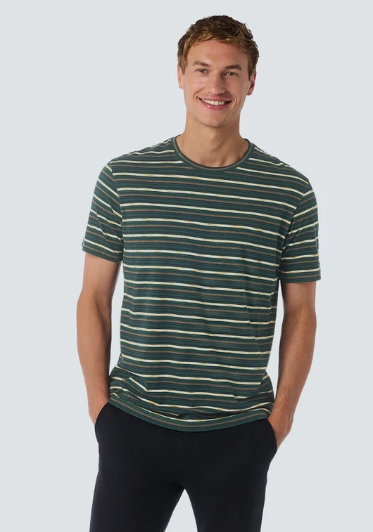 No Excess T-Shirt Crewneck Multi Coloured Str 25350731