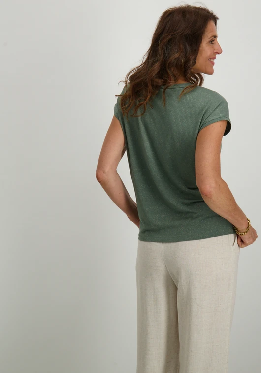 Only ONLCLAUDIA S/S GLITTER TOP NOOS JRS 15318422