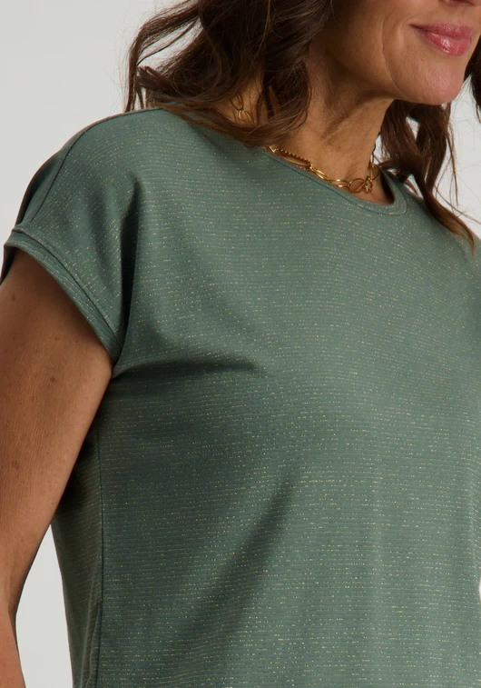 Only ONLCLAUDIA S/S GLITTER TOP NOOS JRS 15318422